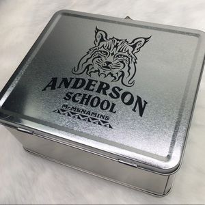 Tribal McMenamins Anderson School Silver Lunch Box Lynx Bobcat Seattle Gift